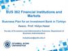 Business Plan for an Investment Bank in Türkiye Assoc. Prof. Hülya Hazar