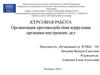 Организация противодействия коррупции органами внутренних дел