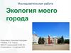 Экология моего города. Исследовательская работа