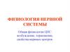 Физиология нервной системы. Общая физиология ЦНС: возбуждение, торможение, свойства нервных центров