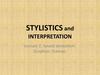 Stylistics and interpretation