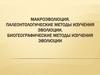 Макроэволюция. Палеонтологические методы изучения эволюции. Биогеографические методы изучения эволюции