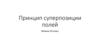 Принцип суперпозиции полей. Физика. 10 класс