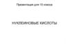 Нуклеиновые кислоты. Биология. 10 класс. Профильный уровень