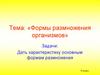 Формы размножения организмов