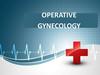 Operative gynecology