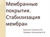 Мембранные покрытия. Стабилизация мембран