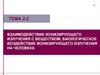 Взаимодействие ионизирующего излучения с веществом, биологическое воздействие ионизирующего излучения на человека. Тема 2.2