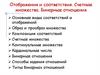 Отображения и соответствия. Счетные множества. Бинарные отношения