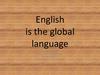 English is the global language