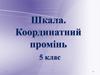 Шкала. Координатний промінь. 5 класс