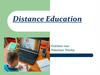 Distance Education