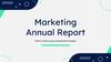 Marketing. Annual report by slidesgo