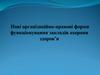 Нові організаційно-правові форми функціонування закладів охорони здоров'я