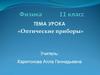 Оптические приборы. 11 класс