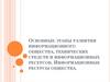 Основные этапы развития информационного общества,технических средств и информационных ресурсов. Информационные ресурсы