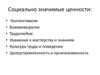 Социально значимые ценности