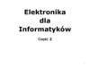 Elektronika dla Informatyków