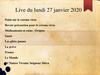 Live du lundi 27 janvier 2020