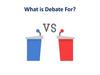 What is Debate For?