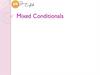 Mixed Conditionals