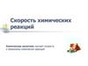 Скорость химических реакций. Химическая кинетика изучает скорость и механизмы химических реакций