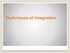 Techniques of integration