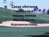Среда обитания человека и экологическая безопасность. Агроэкосистемы