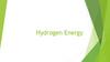 Hydrogen Energy