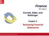 Cornett, Adair, and Nofsinger. Chapter 2. Reviewing Financial Statements