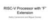 RISC-V Processor with “F” Extension