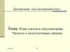 План счетов и документация. Расчеты с подотчетными лицами