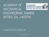 Academy of mechanical engineering named