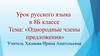 Однородные члены предложения. 8 класс