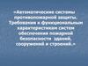 Автоматические системы противопожарной защиты. Требования к функц. характеристикам систем обеспечения пожарной безопасности