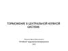 Торможение в центральной нервной системе