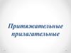 Притяжательные прилагательные
