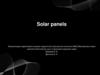 Solar panels