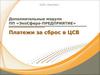 Модуль «Платежи за сброс в ЦСВ»