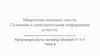 Микротема научного текста. Основная и дополнительная информация в тексте