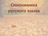 Синонимика русского языка