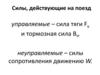Силы дейтвующие на поезд