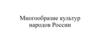 Многообразие культур народов России