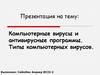Компьютерные вирусы и антивирусные программы. Типы компьютерных вирусов
