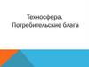 Техносфера. Потребительские блага