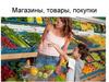 Магазины, товары, покупки