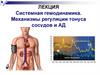 Системная гемодинамика. Механизмы регуляции тонуса сосудов и АД