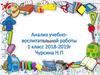 Анализ учебно-воспитательной работы. 1 класс. 2018-2019 г