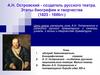 А.Н. Островский - создатель русского театра. Этапы биографии и творчества (1823 - 1886 гг.)