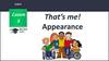English. Lesson 8. That’s me! Appearance